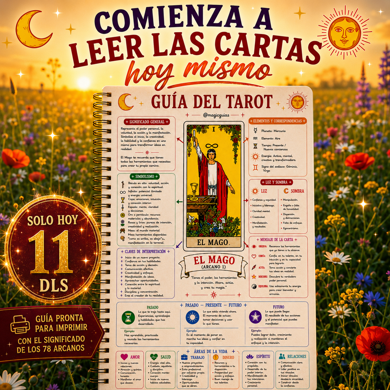 GUIA DEL TAROL - EMPIEZA A LEER LAS CARTAS DEL TAROT - SIGNIFICADO Y SIMBOLISMO DE LAS 78 CARTAS